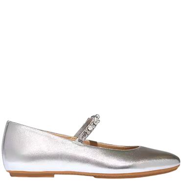 FITFLOP WOMENS FLAT SHOE - SILVER